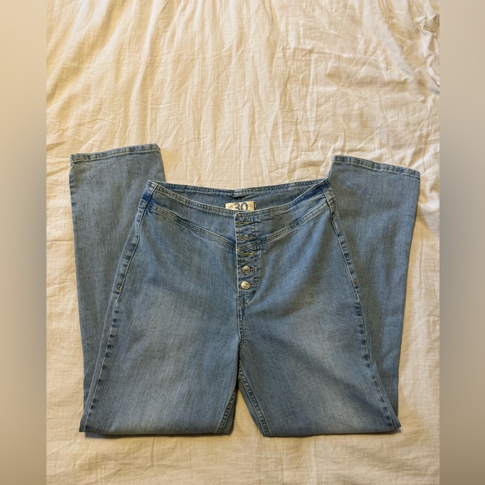 Free People Light Blue Boot Cut Jeans